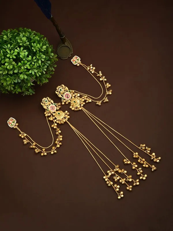 Gold-Tone_Kundan_&_Stone_Kashmiri_Long_Chain_Earrings