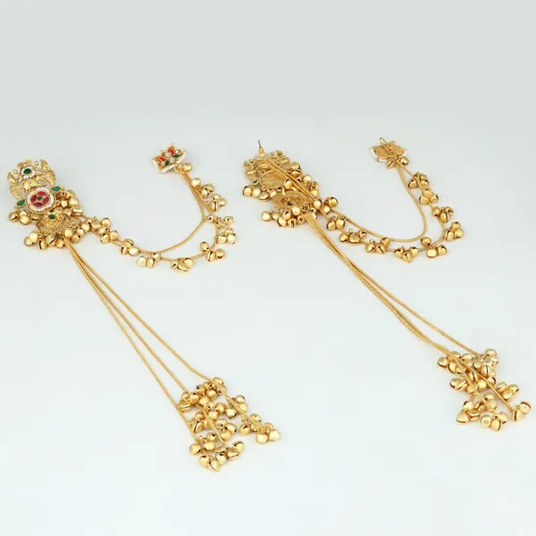 Gold-Tone_Kundan_&_Stone_Kashmiri_Long_Chain_Earrings