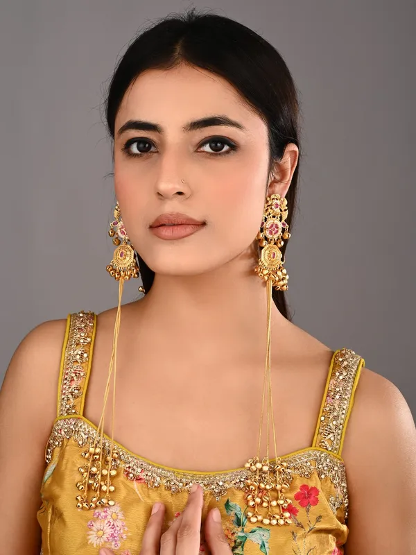 Gold-Tone_Kundan_&_Stone_Kashmiri_Long_Chain_Earrings