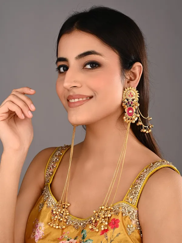 Gold-Tone_Kundan_&_Stone_Kashmiri_Long_Chain_Earrings