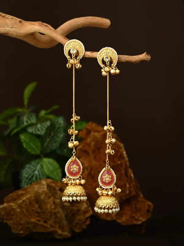 Gold_plated_Kshimiri_long_Jhumka_Earrings