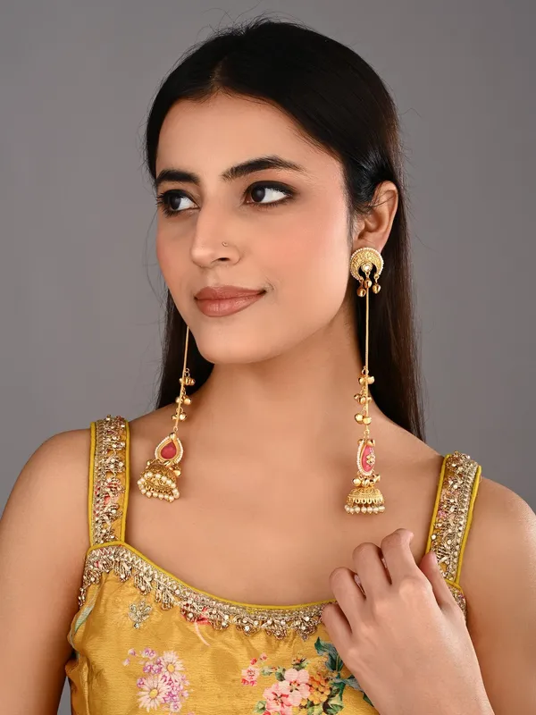 Gold_Plated_Kshimiri_Long_Jhumka_Earrings