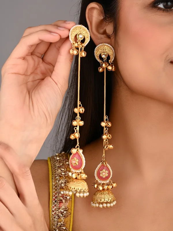 Gold_Plated_Kshimiri_Long_Jhumka_Earrings