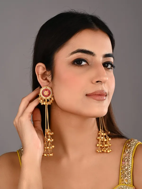 Gold_plated_stone_long_earring