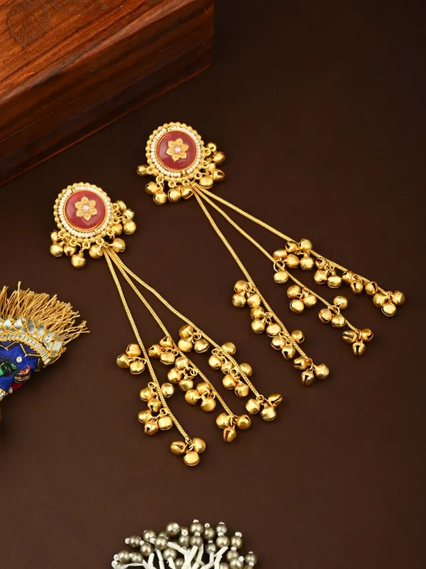 Gold_Plated_Stone_Long_Earring