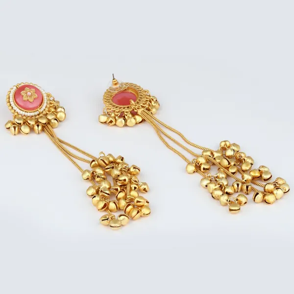 Gold_Plated_Stone_Long_Earring
