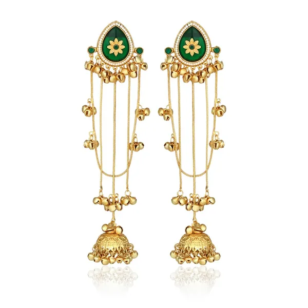 Gold_Plated_long_Jhumka_Drop_Earrings