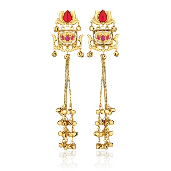 Lotus_Long_Drop_Earrings