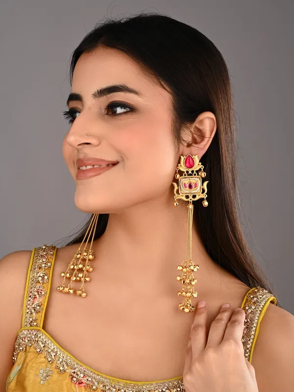 Lotus_Long_Drop_Earrings