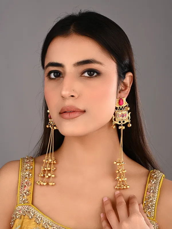 Lotus_Long_Drop_Earrings