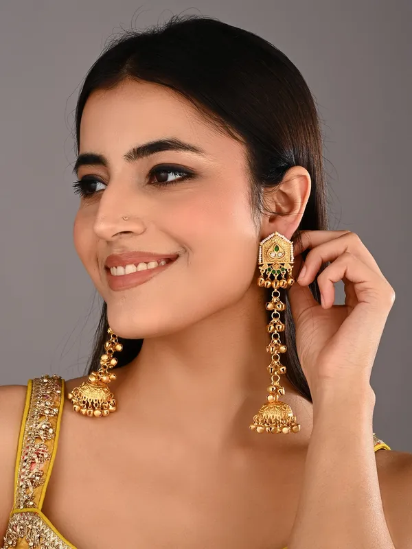 Geometric_long_drop_Jhumka_Earring