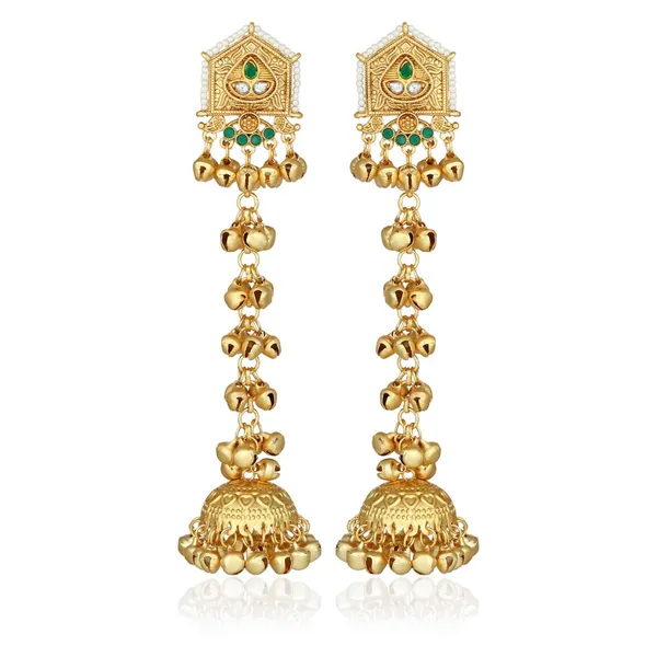 Geometric_long_drop_Jhumka_Earring