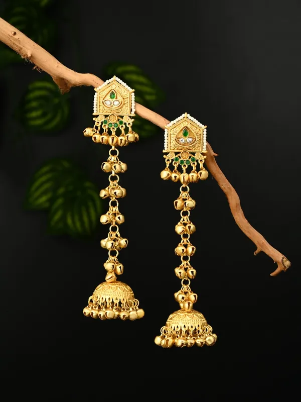 Geometric_Long_Drop_Jhumka_Earring
