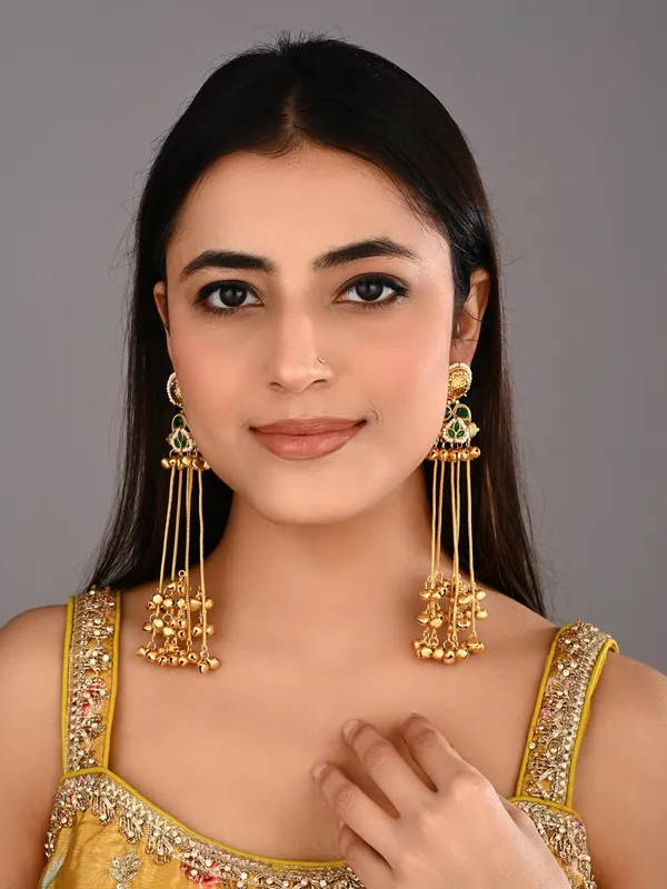 Kashmiri_Long_drop_Ghungroo_Earring