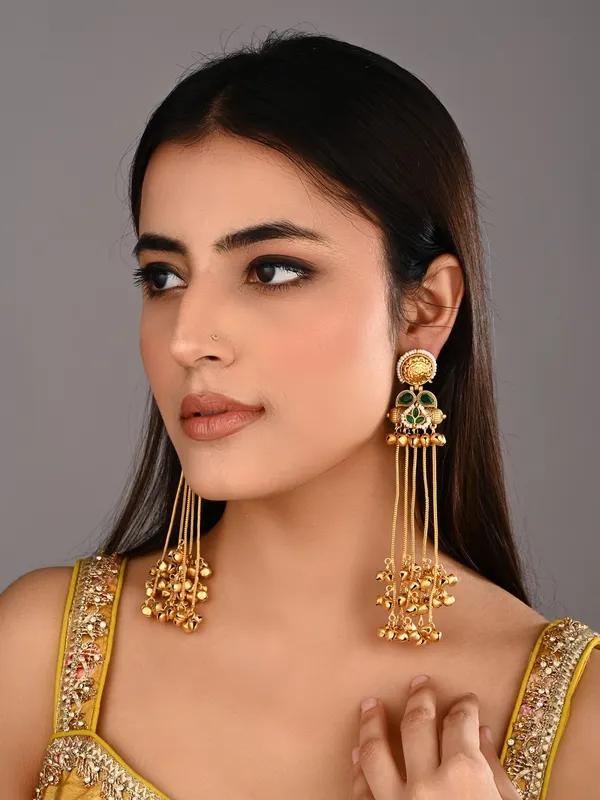 Kashmiri_Long_drop_Ghungroo_Earring