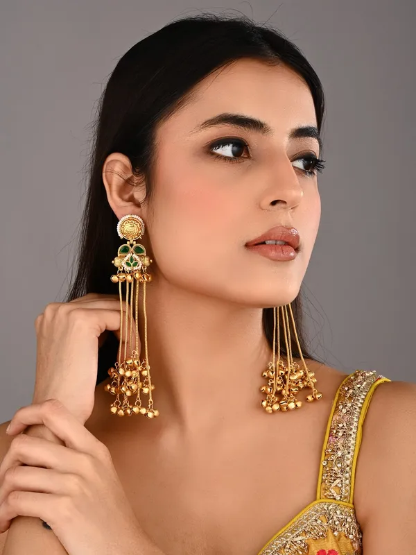 Kashmiri_Long_drop_Ghungroo_Earring