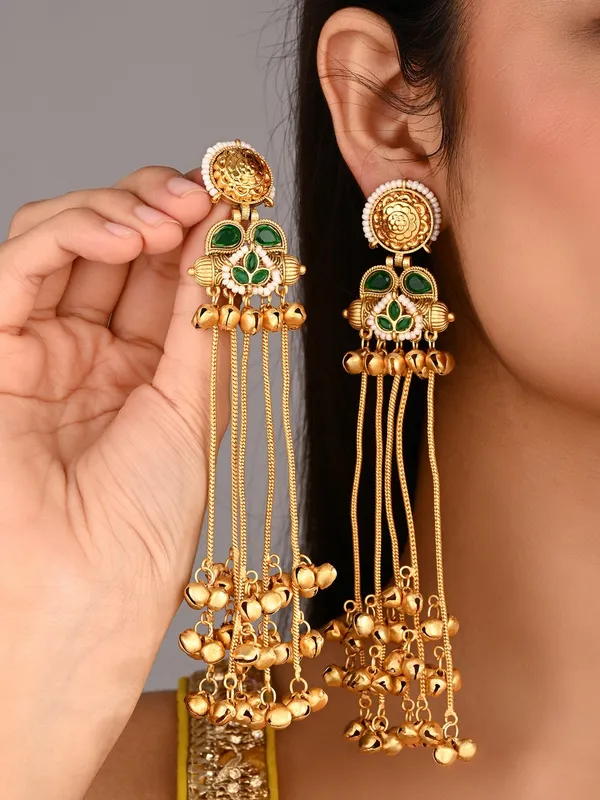 Kashmiri_Long_Drop_Ghungroo_Earring