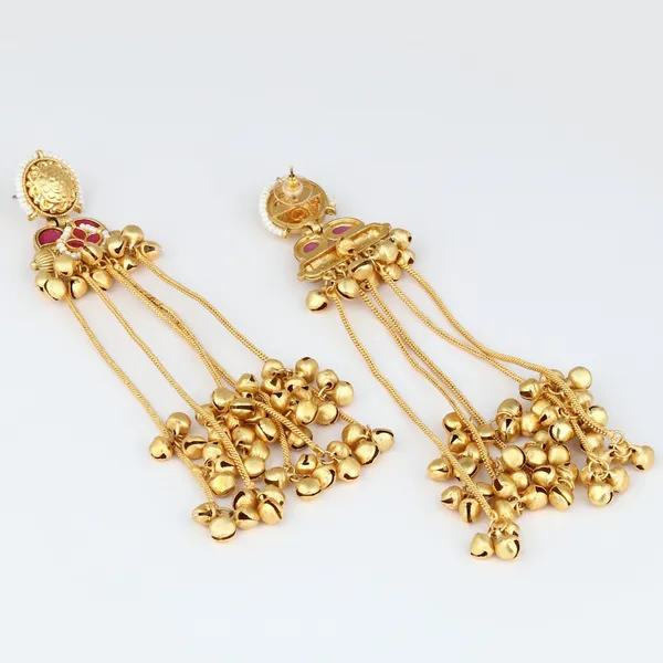 Kashmiri_Long_drop_Ghungroo_Earring