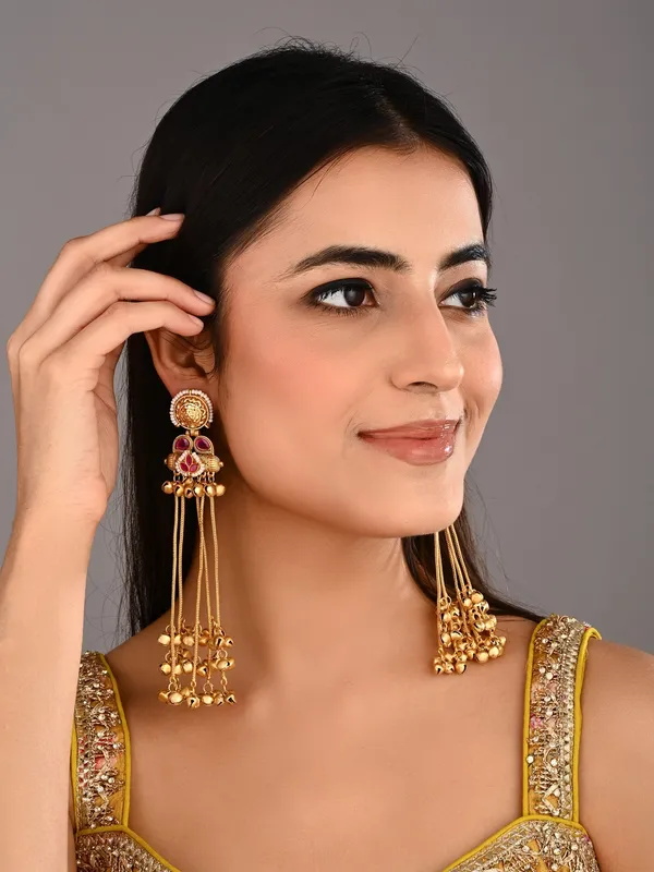 Kashmiri_Long_Drop_Ghungroo_Earring