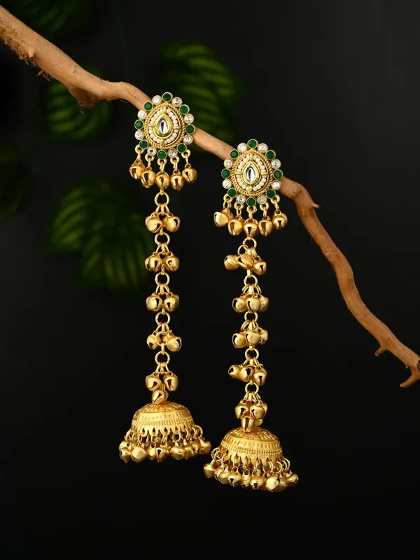 Long_drop_Ghungroo_Jhumka_Earring