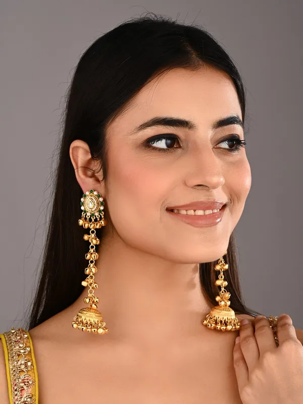Long_drop_Ghungroo_Jhumka_Earring