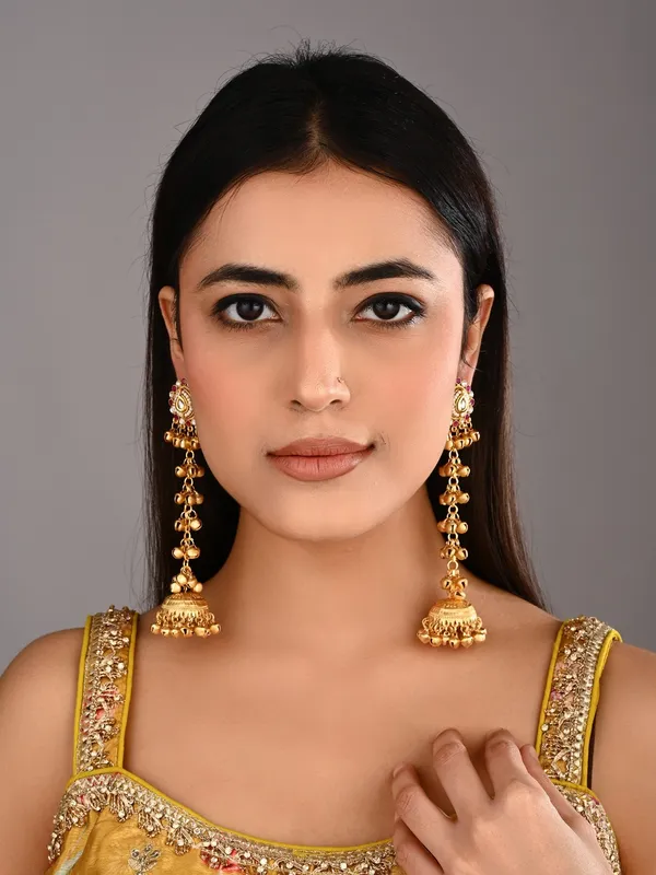 Long_Drop_Ghungroo_Jhumka_Earring