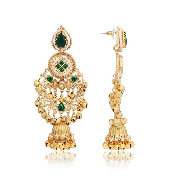 Kundan_Chandbali_Jhumka_Earrings_with_Ghungroo
