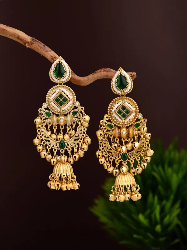 Kundan_Chandbali_Jhumka_Earrings_with_Ghungroo
