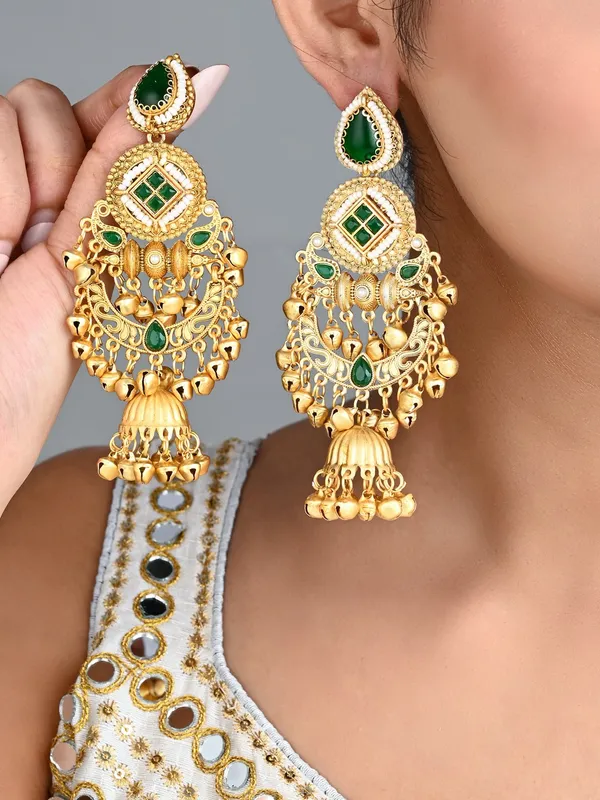 Kundan_Chandbali_Jhumka_Earrings_with_Ghungroo