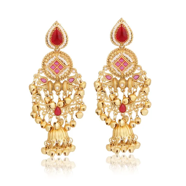 Kundan_Chandbali_Jhumka_Earrings_with_Ghungroo