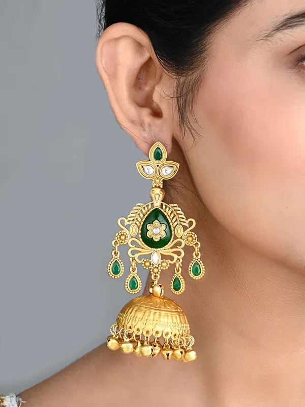 Temple_Jhumka_Earrings_with_Ghungroo_Drops