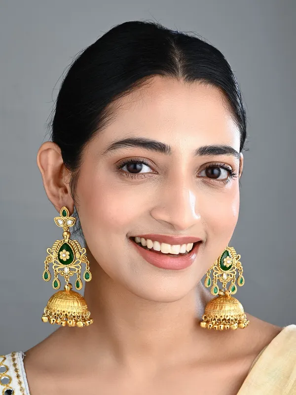 Temple_Jhumka_Earrings_With_Ghungroo_Drops