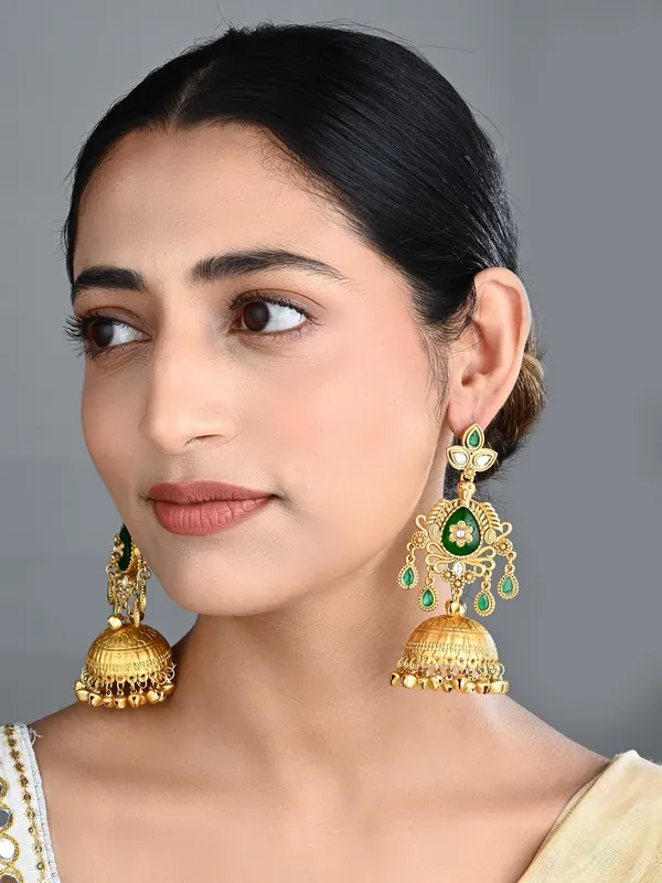 Temple_Jhumka_Earrings_With_Ghungroo_Drops