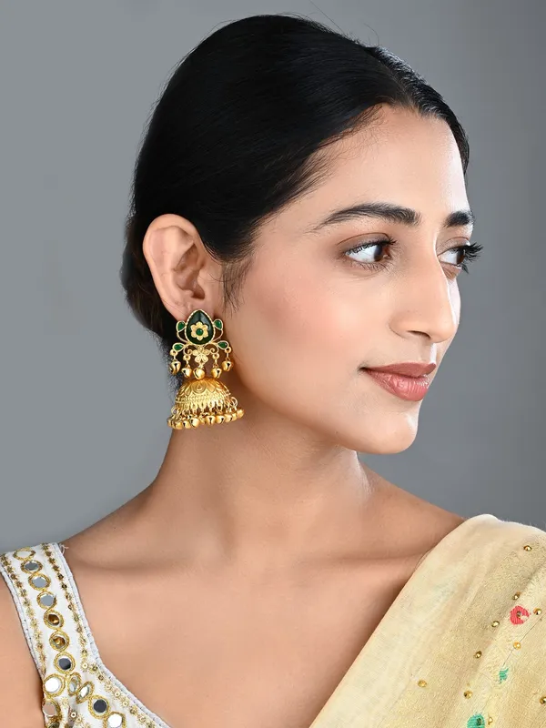 Temple_Jhumka_Earrings_with_Ghungroo_Drops
