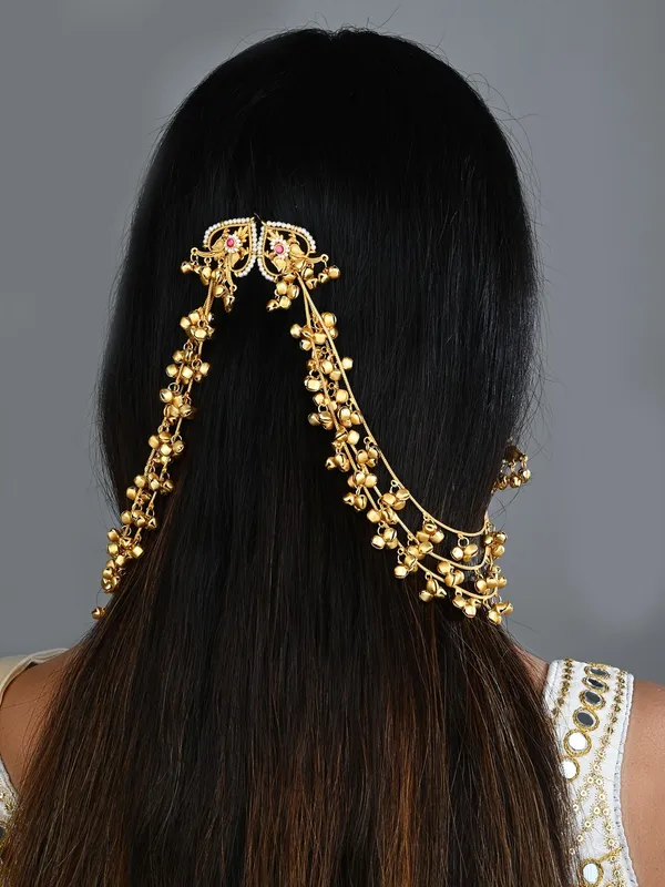 Gold_Plated_Studs_With_Ear_Chains