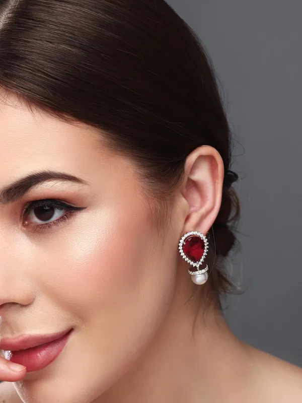 Teardrop_Stone_Pearl_Drop_Earrings