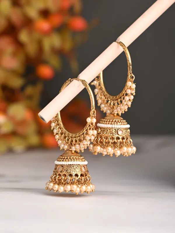 Embellished_Pearl_hoop_Jhumka_Earrings