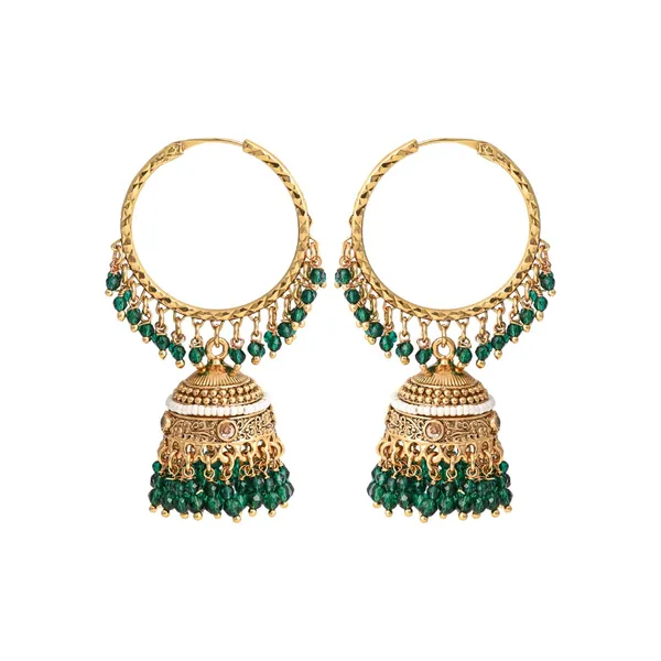 Embellished_Pearl_Hoop_Jhumka_Earrings