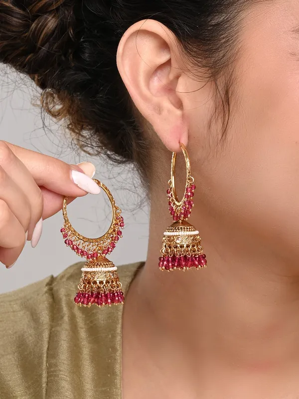 Embellished_Pearl_hoop_Jhumka_Earrings
