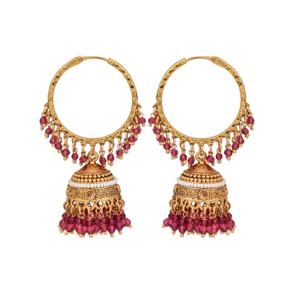 Embellished_Pearl_hoop_Jhumka_Earrings