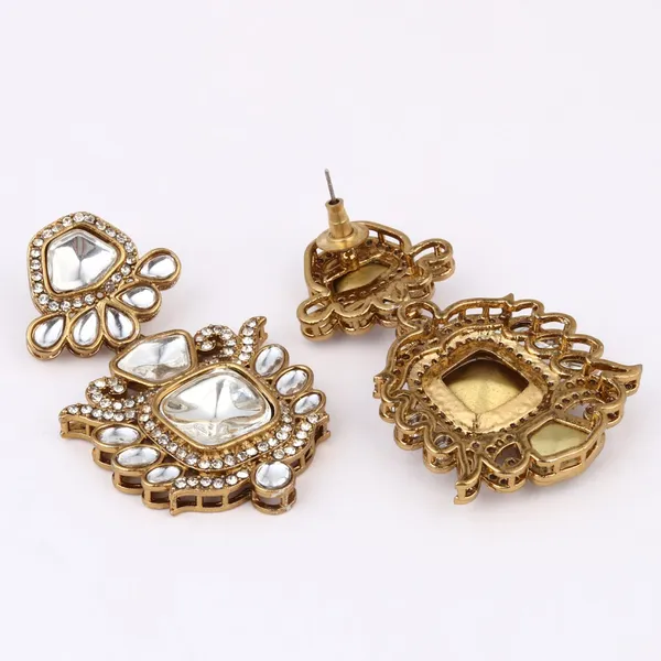 Gold_plated_kundan_Drop_Earrings