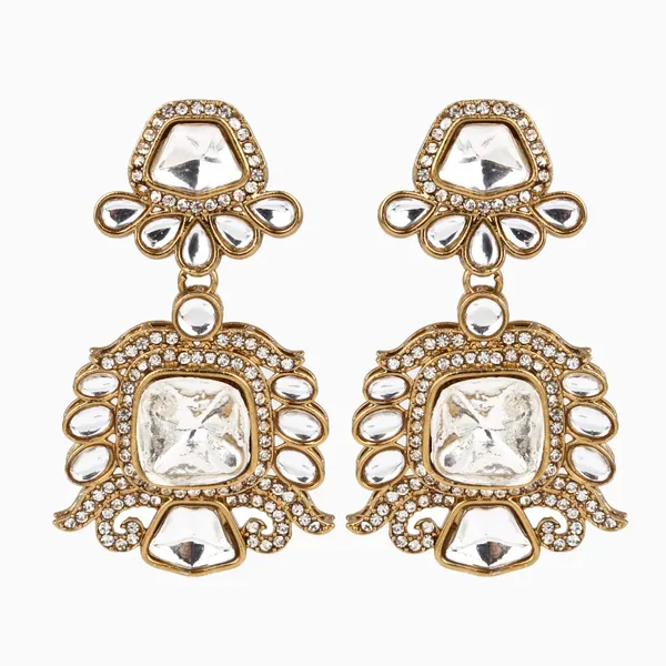 Gold_plated_kundan_Drop_Earrings