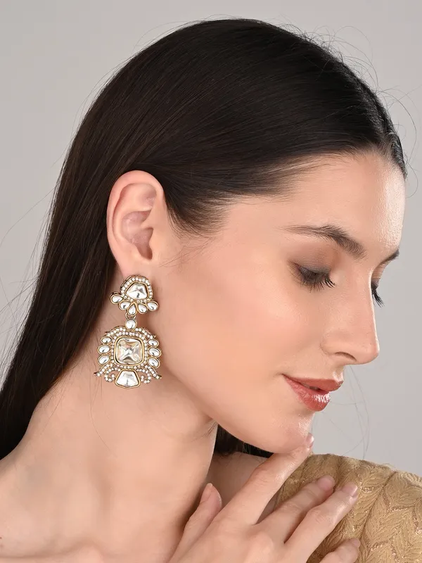 Gold_plated_kundan_Drop_Earrings