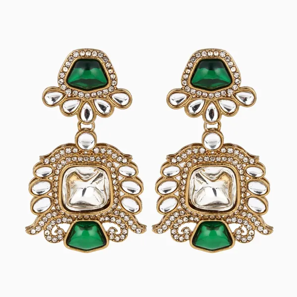 Gold_plated_kundan_Drop_Earrings