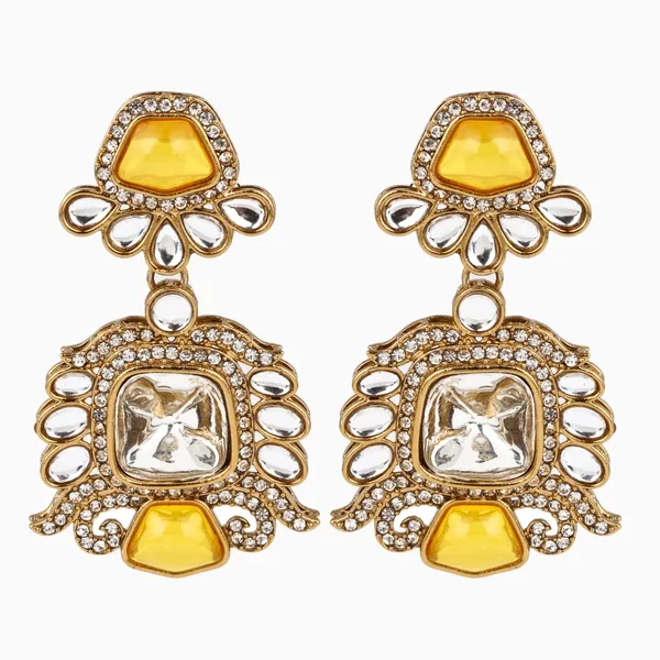 Gold_plated_kundan_Drop_Earrings