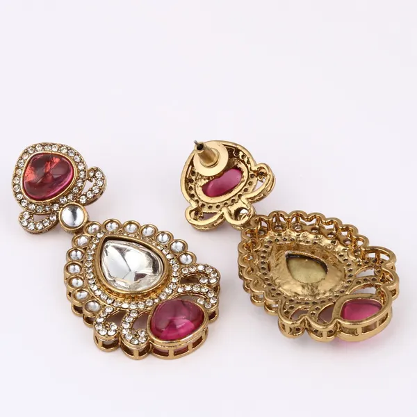 Gold_plated_kundan_Pear_shaped_Drop_Earrings