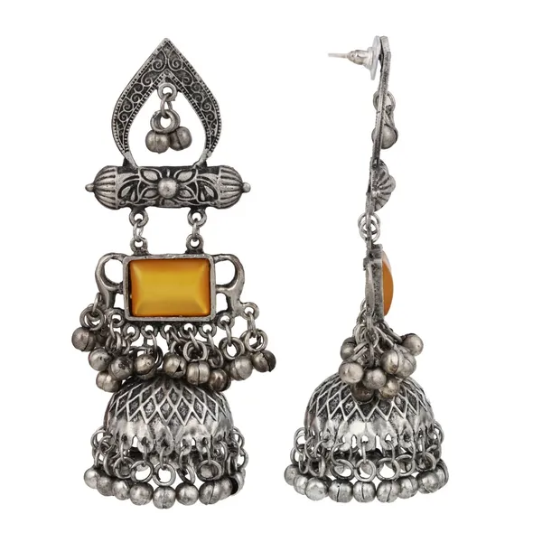 Silver_oxydised_lightweight_long_Jhumka