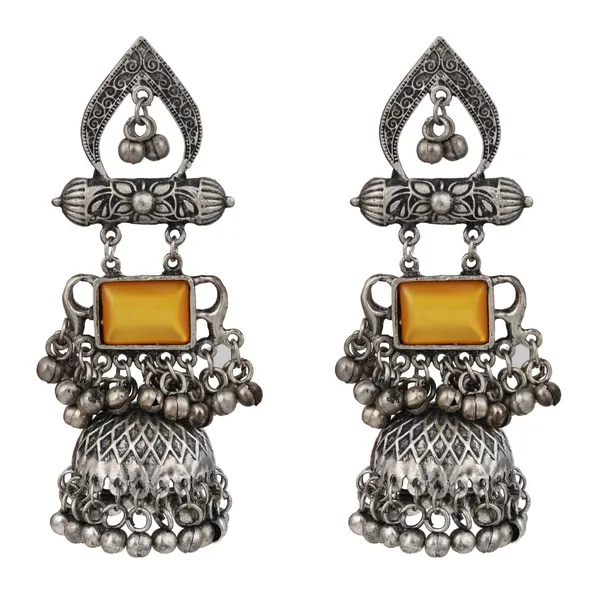 Silver_oxydised_lightweight_long_Jhumka