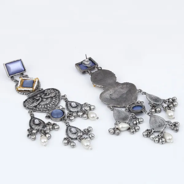 Silver_oxydised_lightweight_long_Drop_Earring