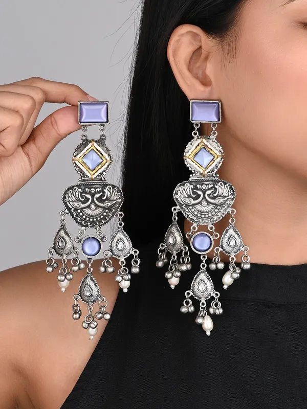 Silver_oxydised_lightweight_long_Drop_Earring
